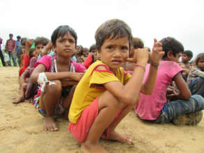 Street childhood celebration