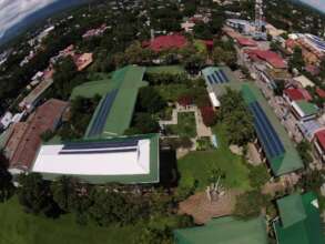 some campus building rooftops