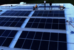 the existing solar panels at the north campus