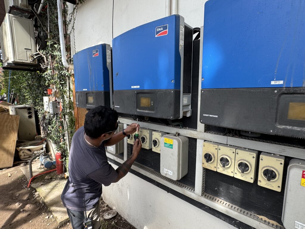 solar controller at the main building