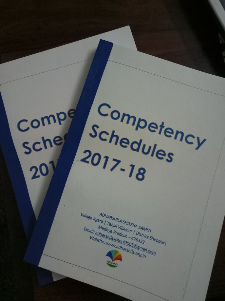 Copies of Competency Schedule