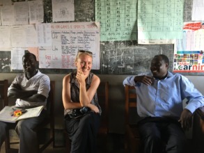 Lauren at the Ogul school in Uganda