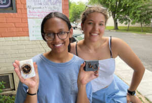 Nahier and Elena sold soap for Africa from the US