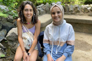 Beliz, left and Saliha, Fellows from Turkey