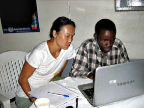 Dina offers IT training in Uganda, 2011