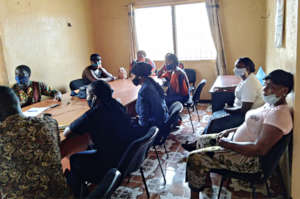 Matthew meets with Ebola survivors in Liberia