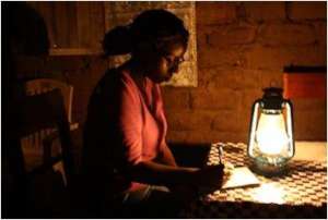 Sylvie writing blogs in the DRC, 2010