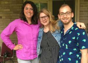 Heading for Africa: Colleen, Alex and Chris