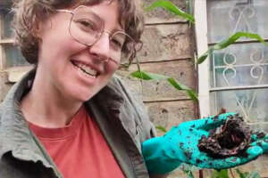 Julia meets Red Wrigglers in Kenya