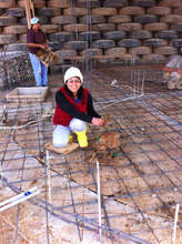 Prepping to pour cistern lid