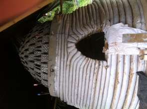Super Adobe Dome with Glass Bottle Cupola
