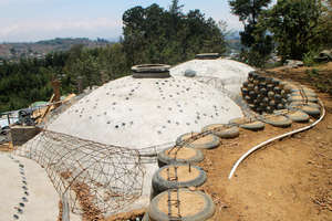 New buildings - roofs catch rain!