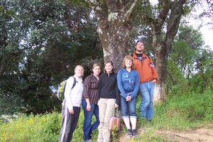 volunteers, staff and Board of Director's viewing the land.