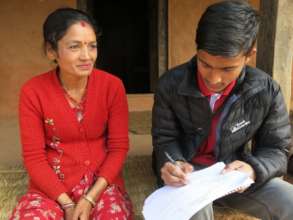 Sumitra Tang is interviewed by local staff