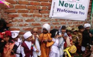 Children dressed as great leaders