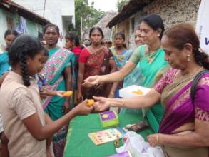 Sweets given to children during Diwali Celebration