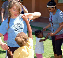 Taylor teaching Siphesihle some American moves