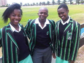 Zizipho, Aya and Asisipho's first day at school