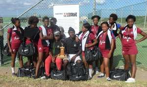 Our Netball girls with their trophy!