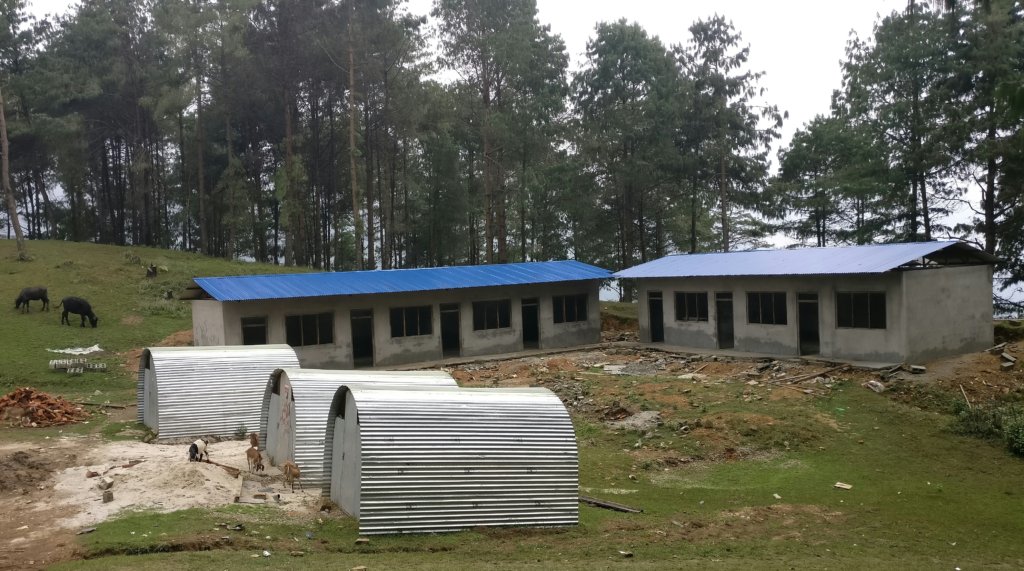 Chapakharka school with temporary learning centres