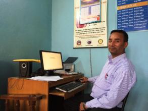 The Kitini School principal, Mr Saroj KC