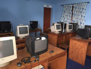 Obsolete computers at Kitini Secondary School