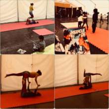 Collage from acrobalance