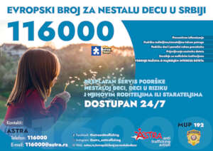 116000 Hotline in Serbia Poster