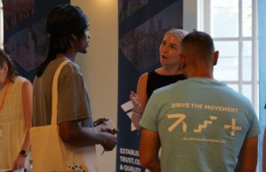 Networking at Care to Career festival 2026