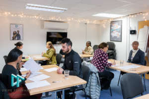 Interview prep with HR volunteers