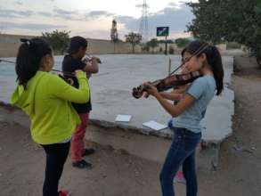 Violin students