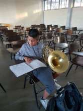French horn student