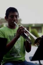 Julio Cesar, trumpet student