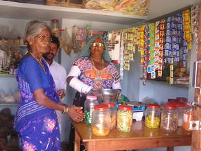 A tribal woman at her petty shop