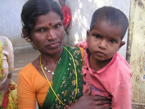 MR child with his mother