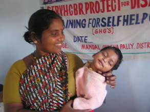 Shoba and her little boy with cerebral palsy.