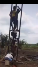 Construction of Bore Hole at Adafune Village