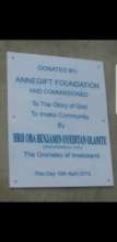 Launching of Imeko Borehole water project