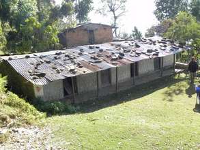This block of classrooms was collapsing on itself