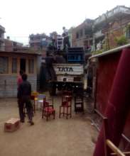 Delivering furniture at Durga School.