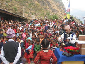 The ceremony included a dance performance by students