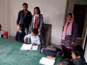New chairs and tables at Pathibhara Primary School