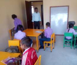 New furniture at Shringery School near Kathmandu.