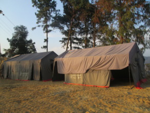 These were the classrooms for nearly a year.