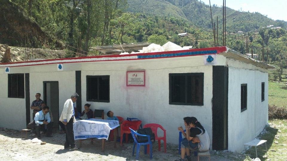 Finished school building