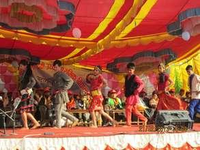 Children performed a welcome dance at the ceremony