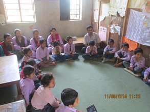 Students engaging with each other is our goal.