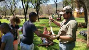 Community involvement on snake awareness.