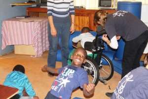 Salti can't wait for his wheelchair