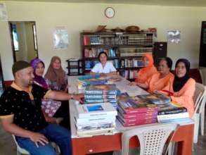 Book distribution team  for AAI gifts @ MSU Lab HS